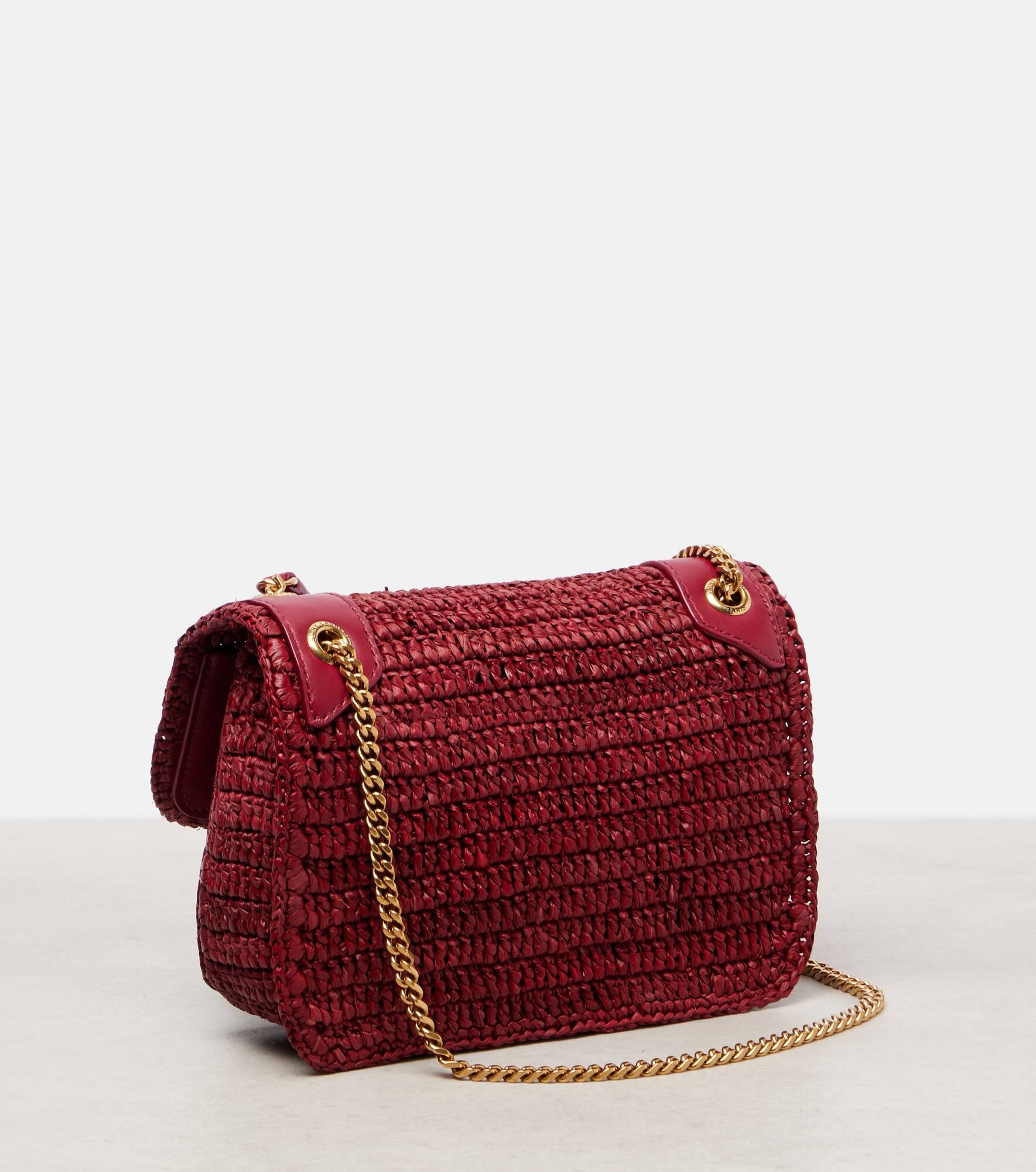 Niki Small raffia-effect shoulder bag - 4