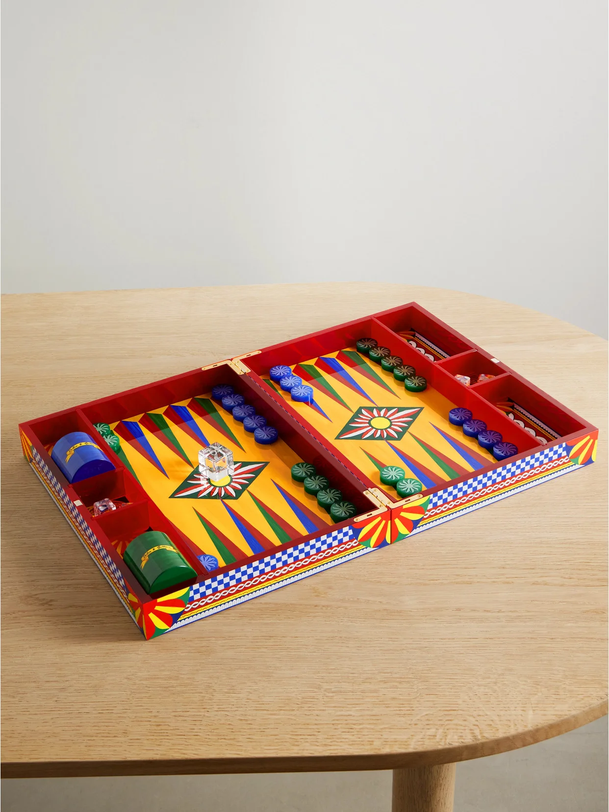 Caretto Resin And Wood Backgammon Set - 1