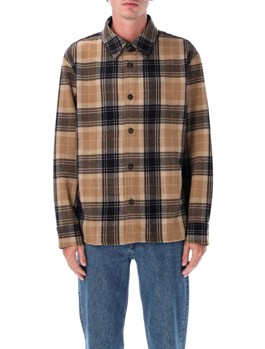 A.P.C. Bobby Tartan Wool Overshirt - 1