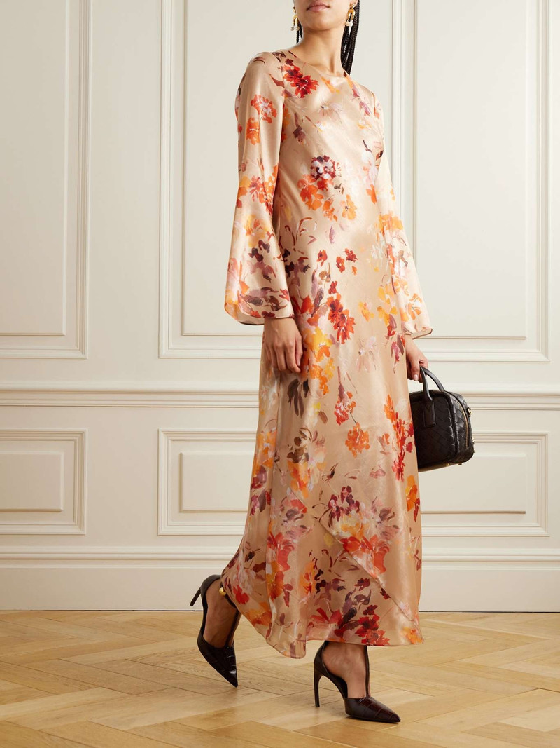 Aje. Transept floral-print satin maxi dress outlook