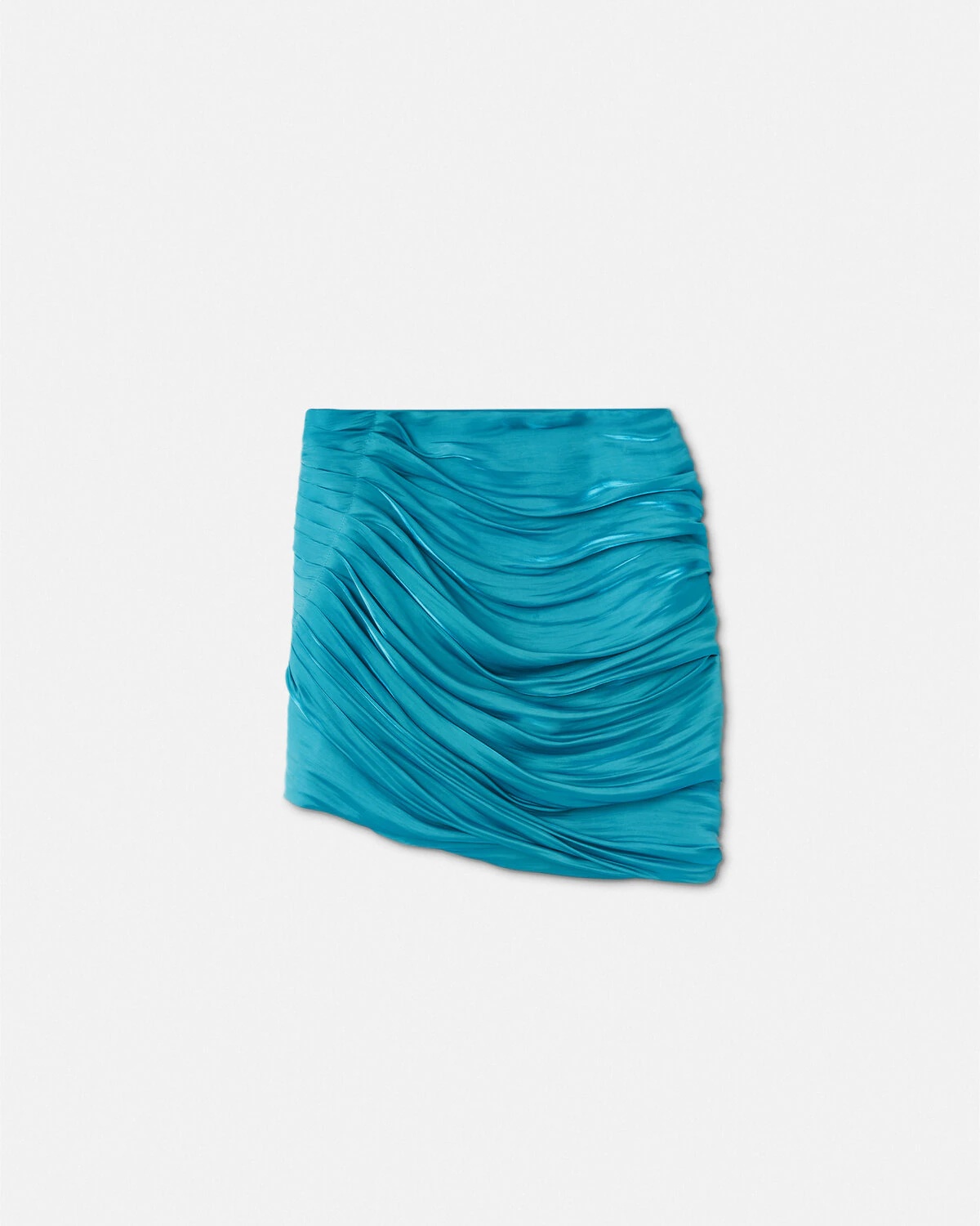 Draped Pleated Mini Skirt - 1