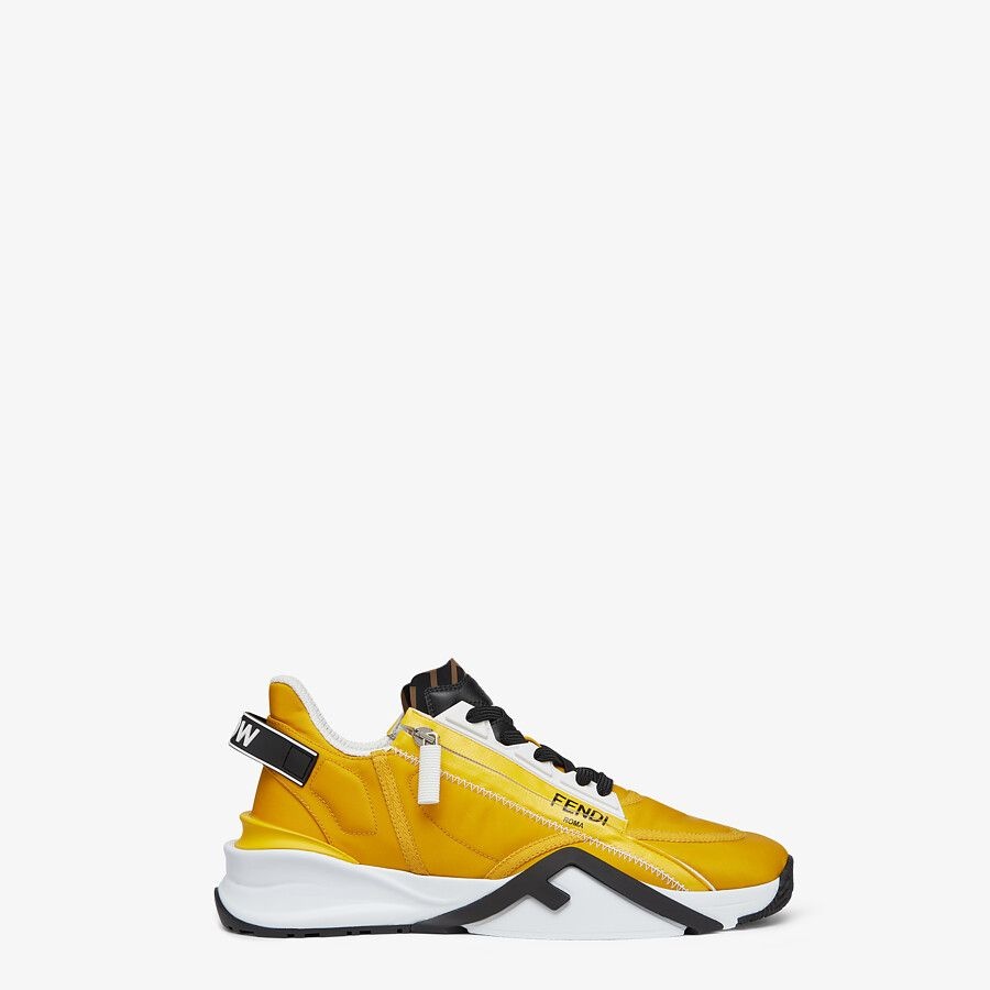 Yellow nylon low tops - 1