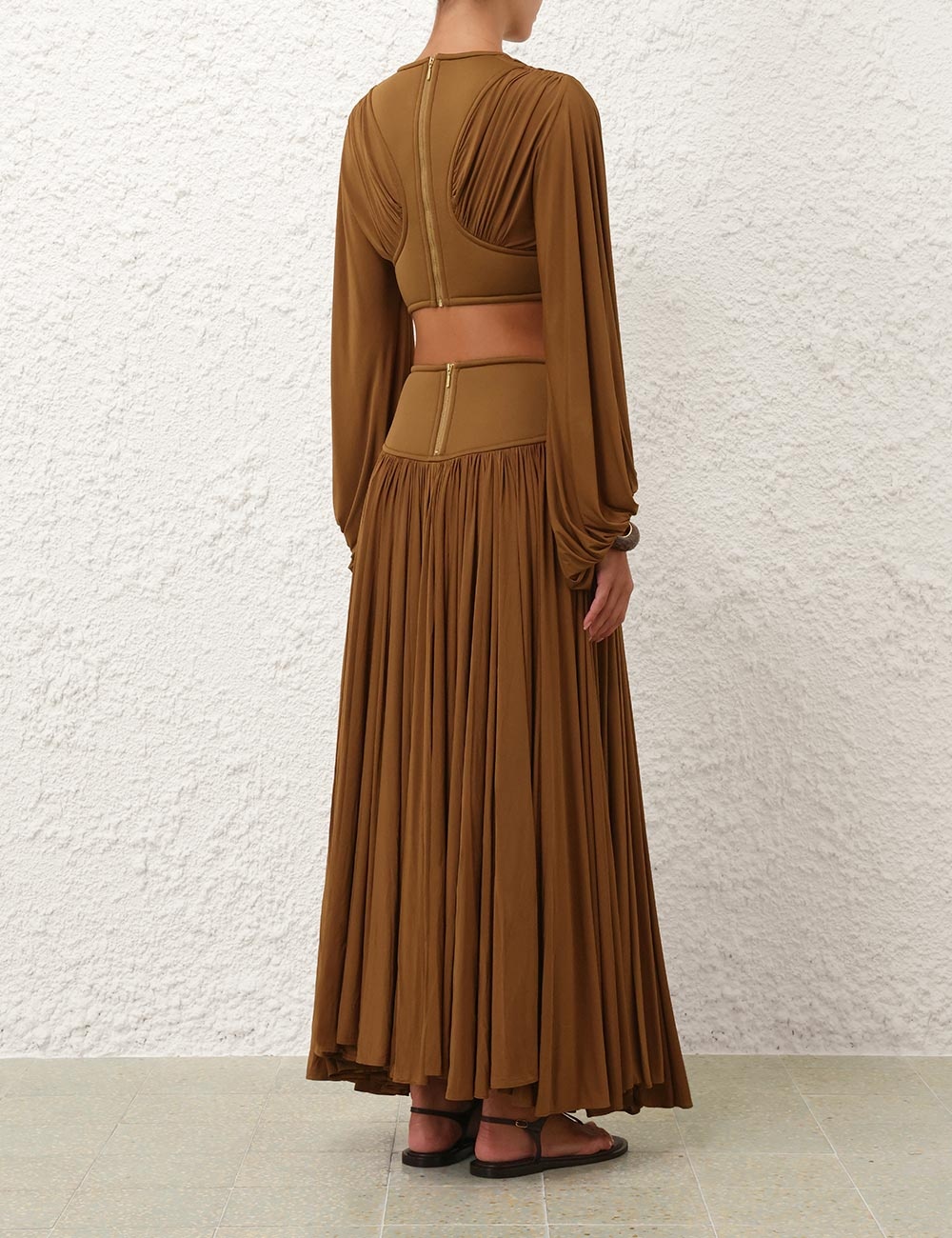 ILLUMINATE GATHERED MAXI SKIRT - 4