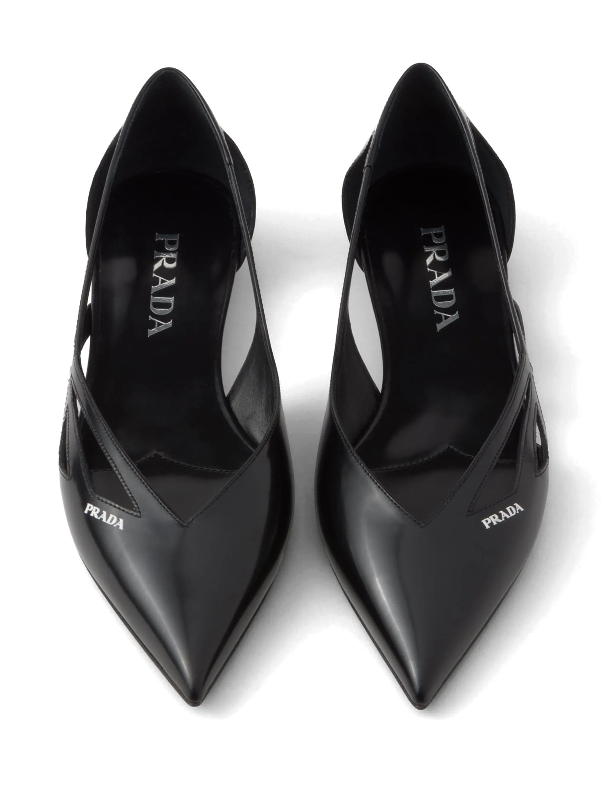 Leather Cut-out Ballerinas - 3