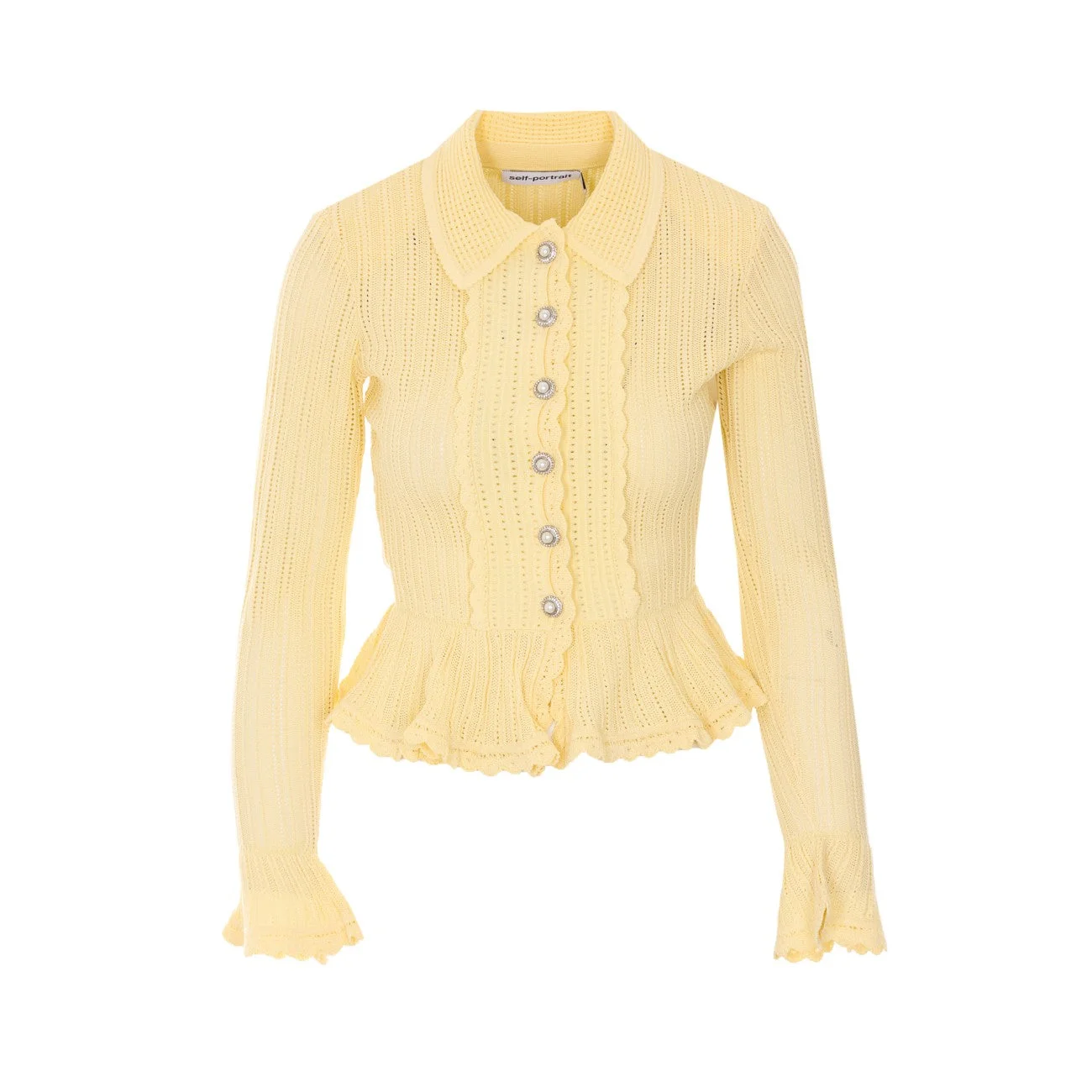 Self Portrait Women Cardigan Diamond Points - 1