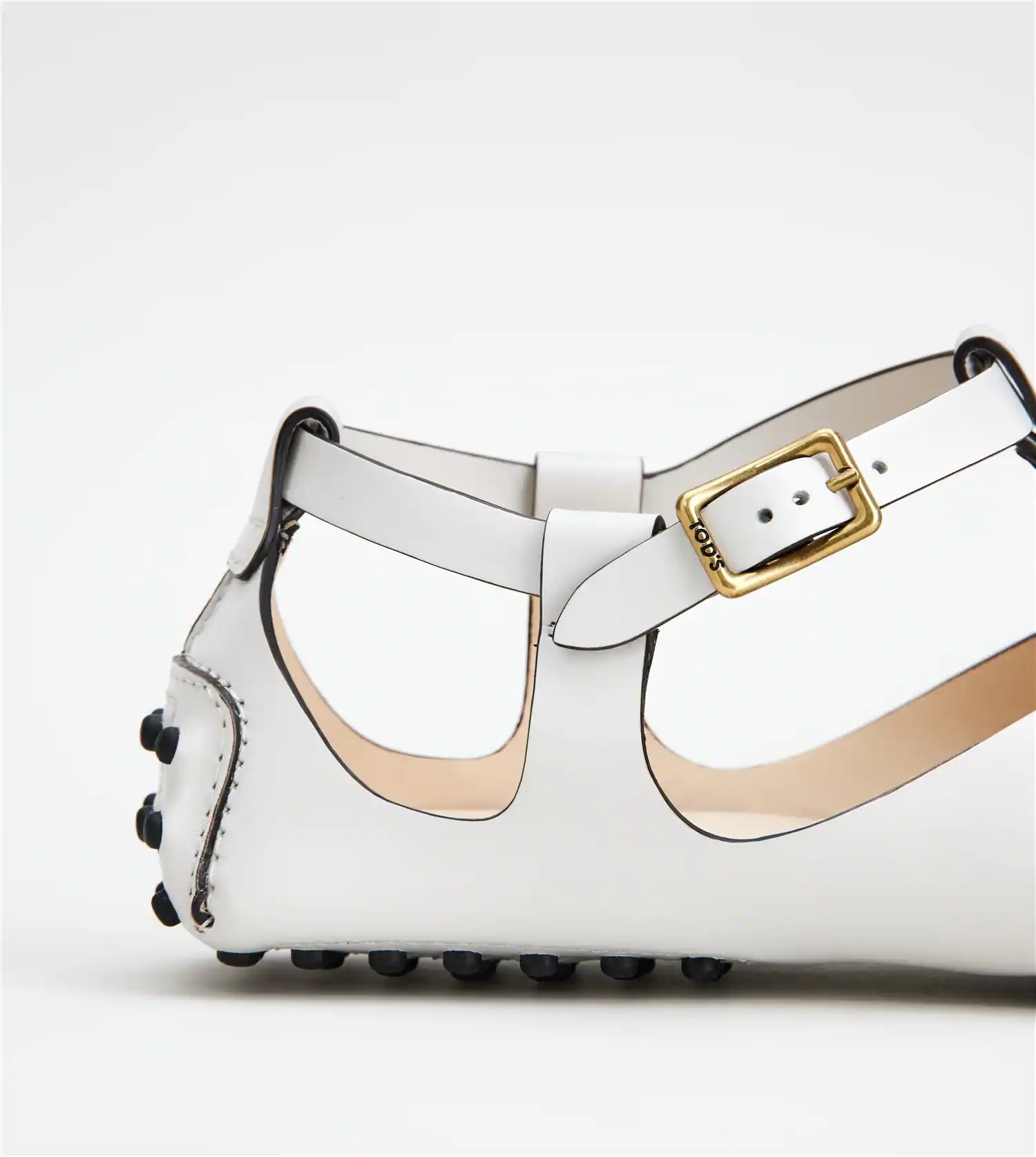 GOMMINO SANDALS IN LEATHER - WHITE - 7