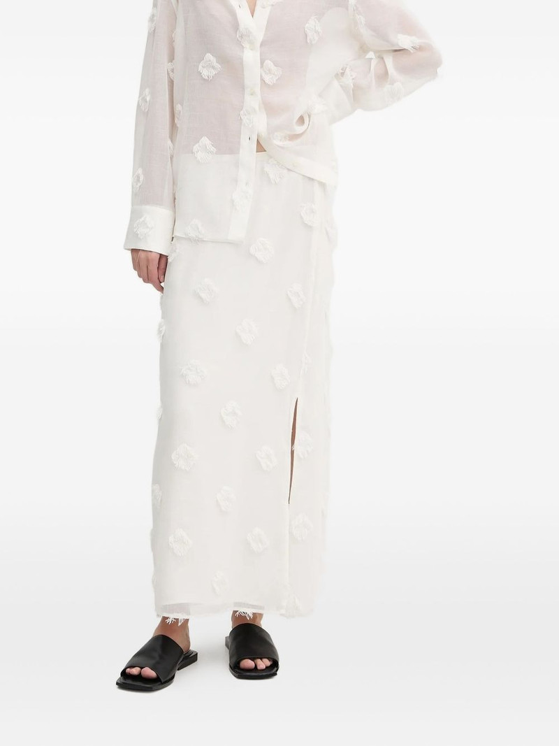 tassel-embellished split skirt 1