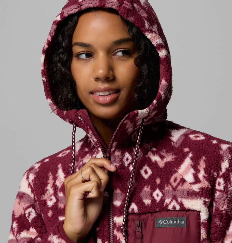 Women's Winter Warmth Printed Full Zip Hoodie 6