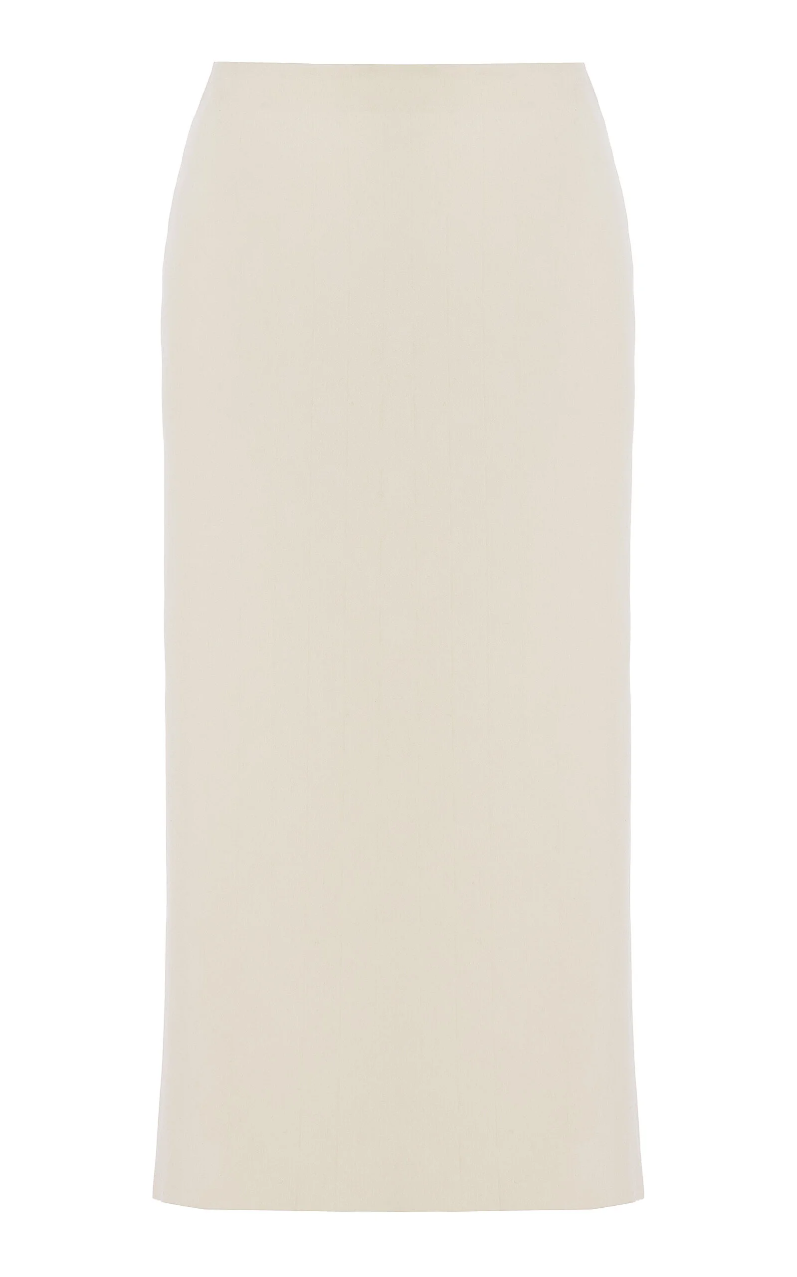 Petra Checked-Jacquard Cotton-Blend Midi Skirt ivory - 1