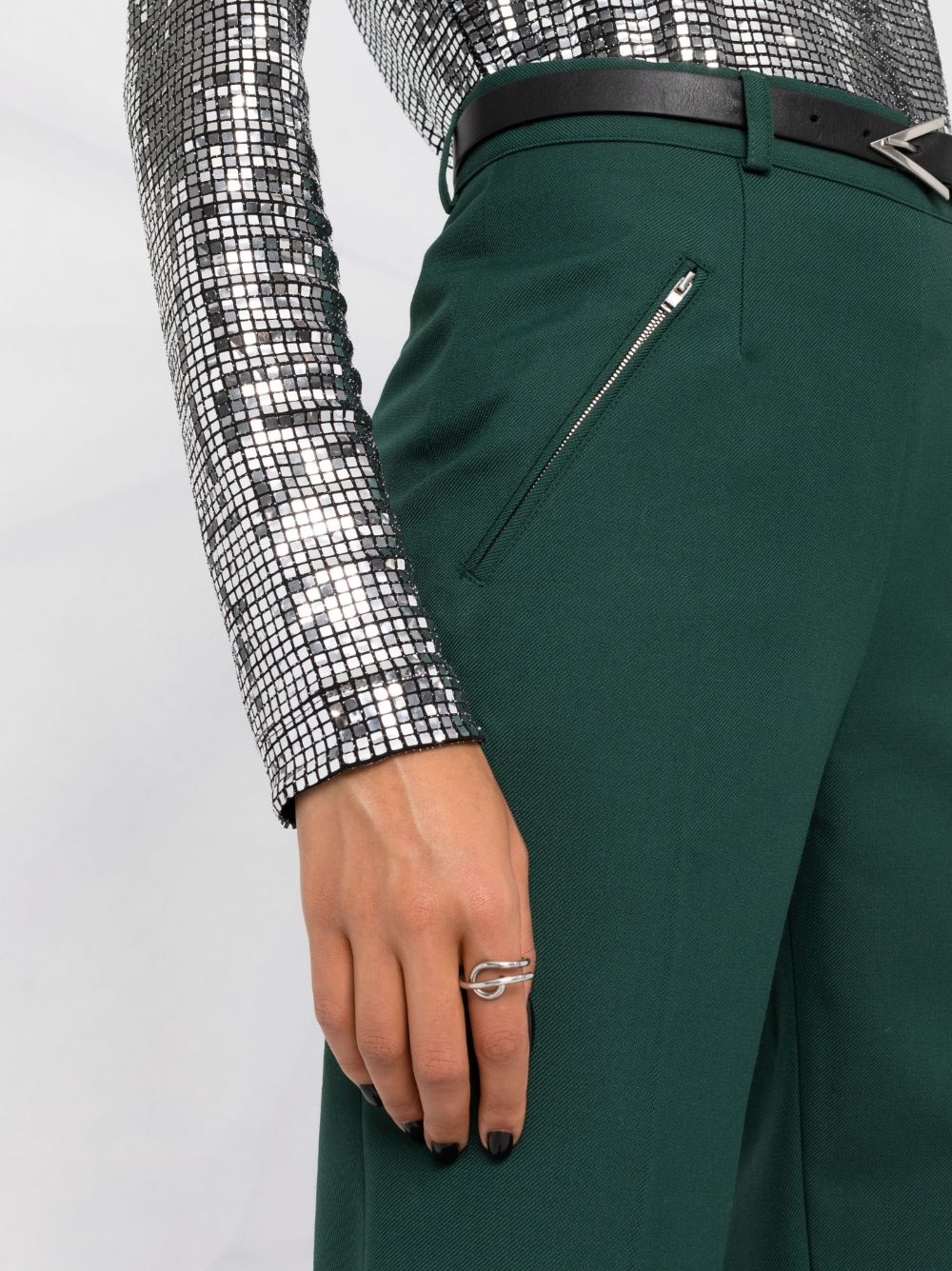 high-rise tailored trousers - 3