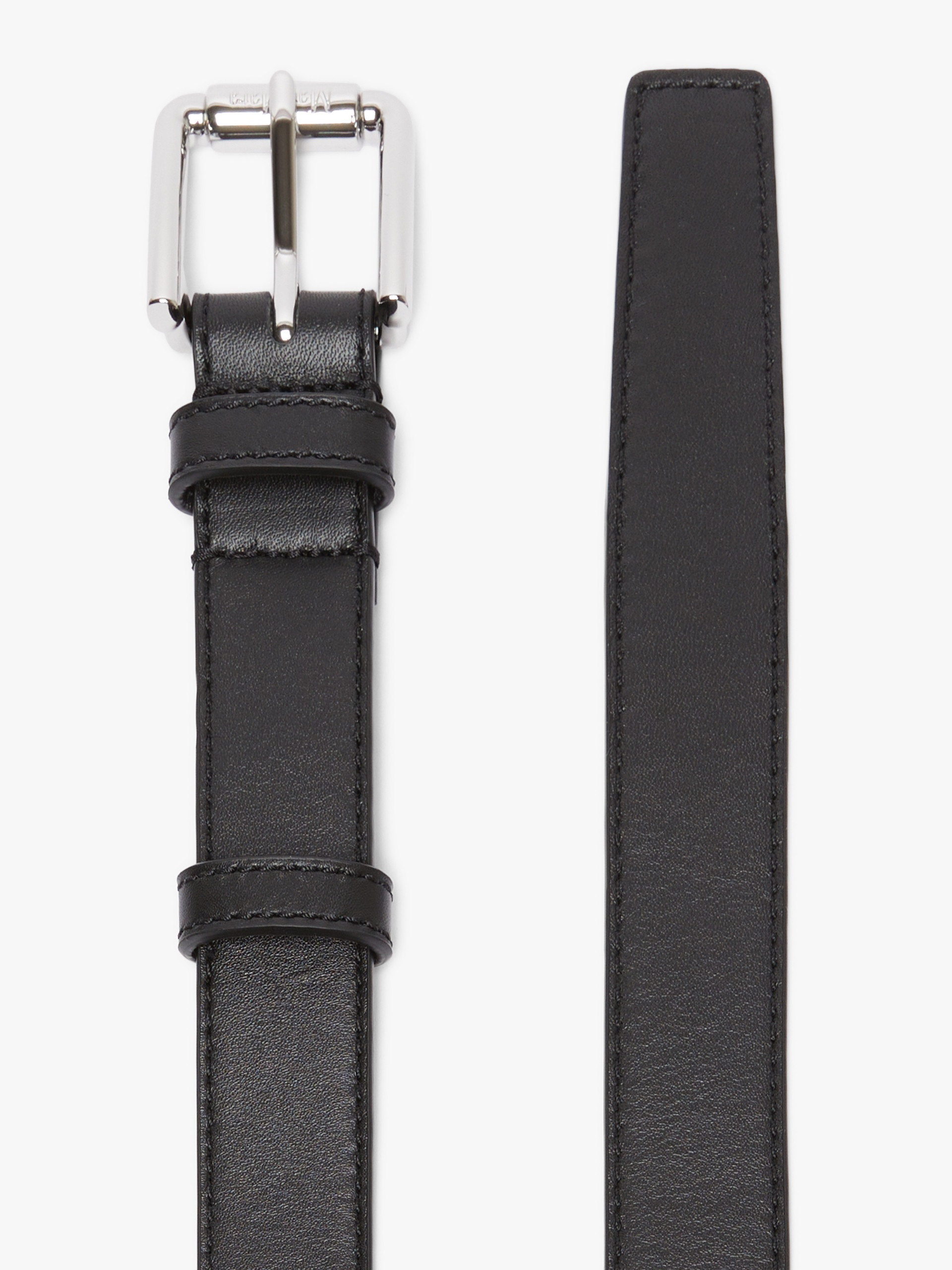 ★Max Mara★M belt 30 mm Black leather belt female | Max Mara
