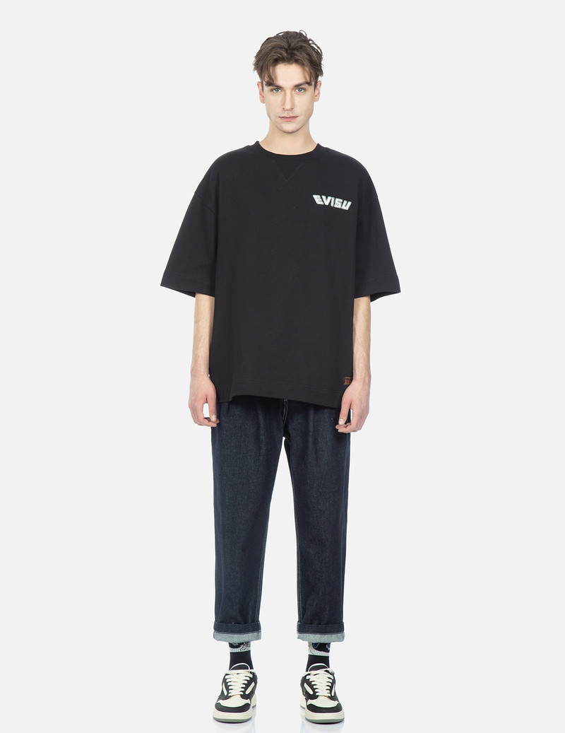 COLORBLOCK SEAGULL EMBROIDERED TAPERED-FIT JEANS 6