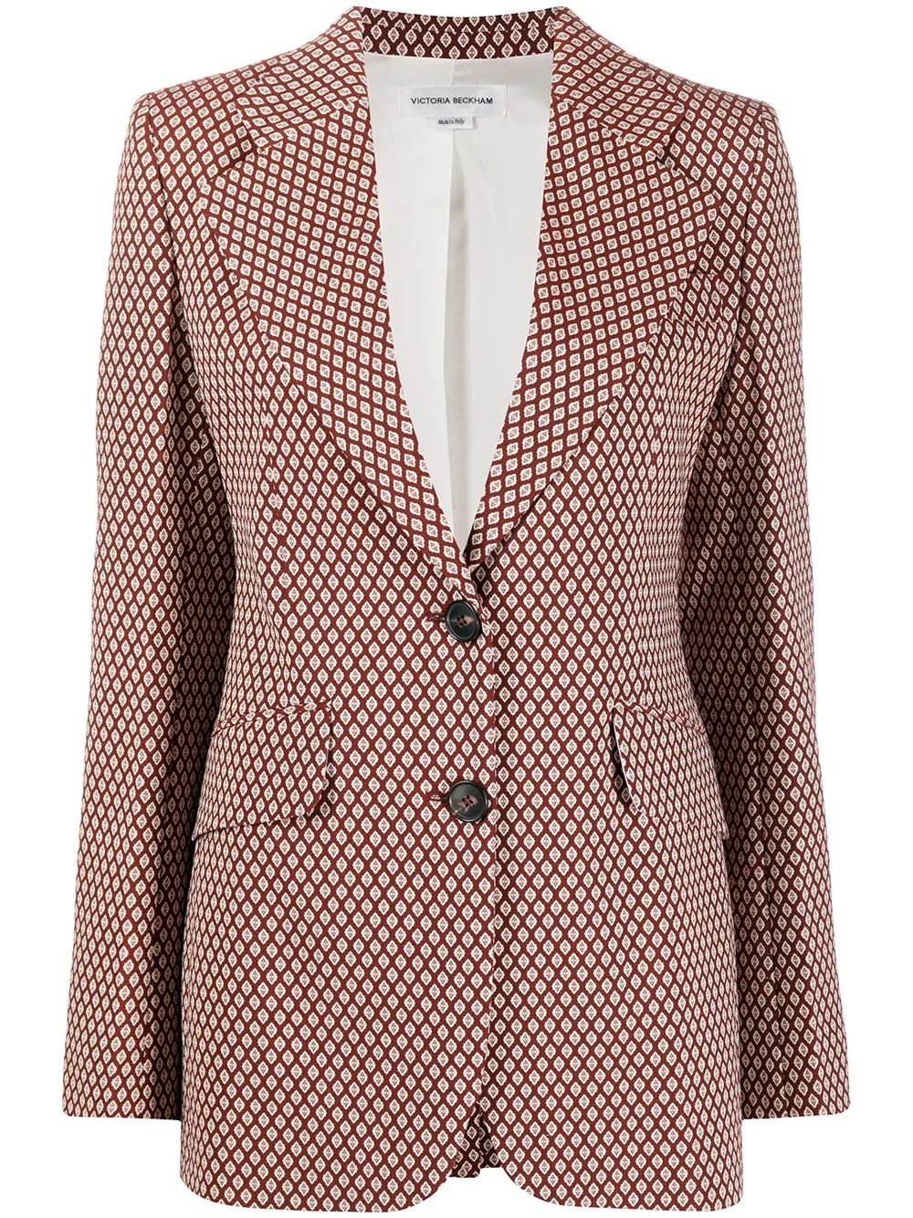 diamond print blazer - 1