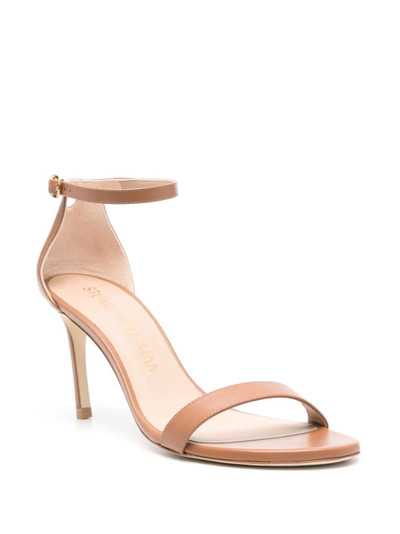 Stuart Weitzman Nunakedstraight 80mm leather sandals outlook