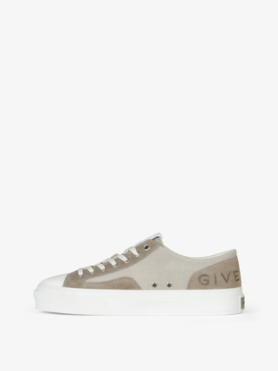 Givenchy GIVENCHY CITY SNEAKERS IN CANVAS AND SUEDE outlook