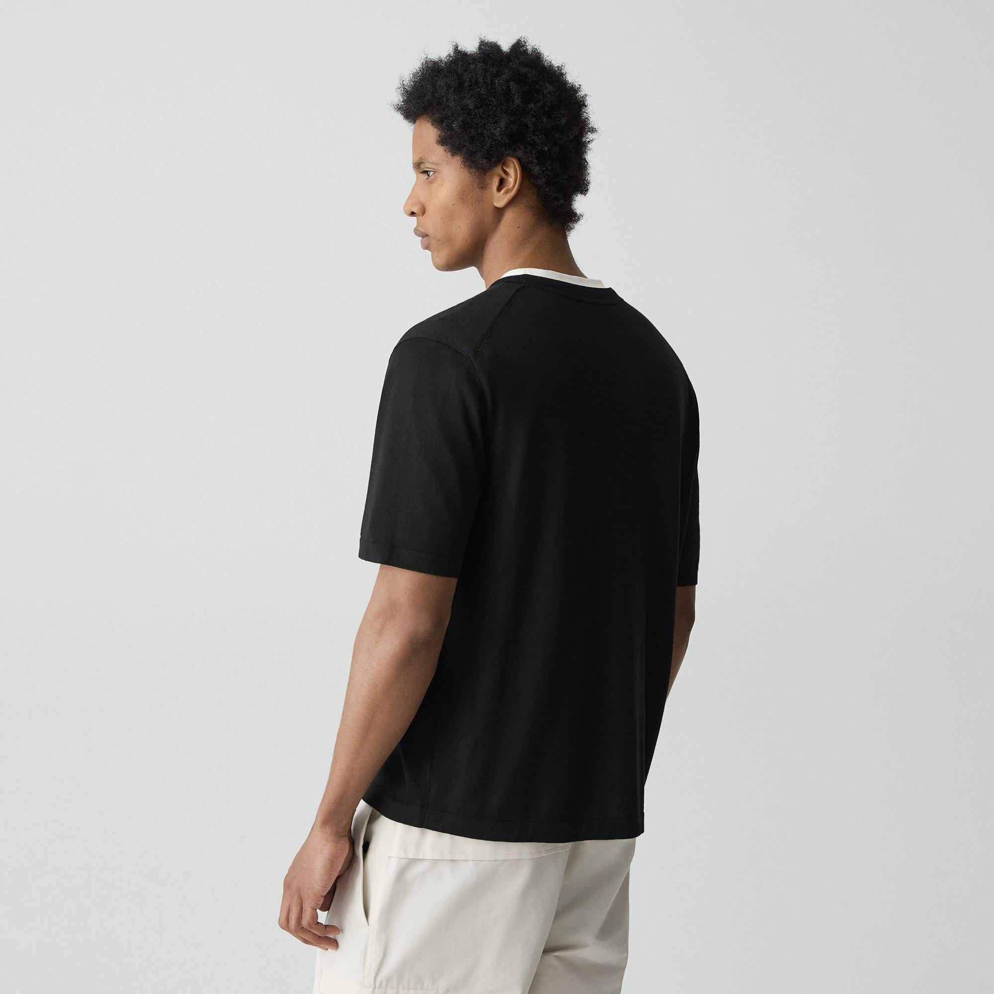 Relaxed Sweater Tee in Regal Wool - 4