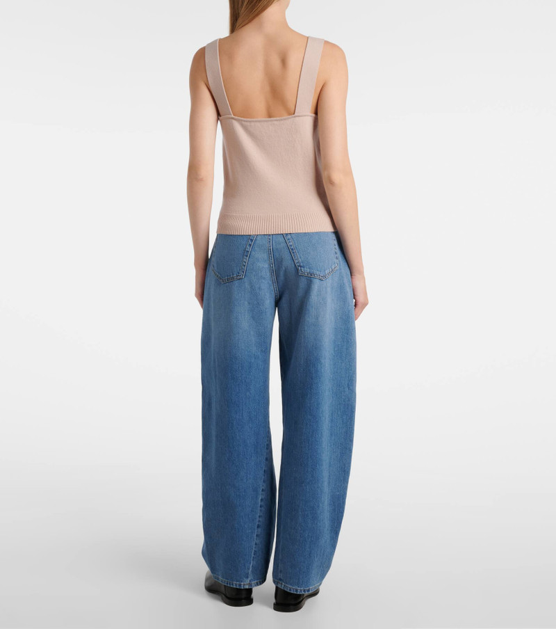 Logo wool and cashmere tank top 3