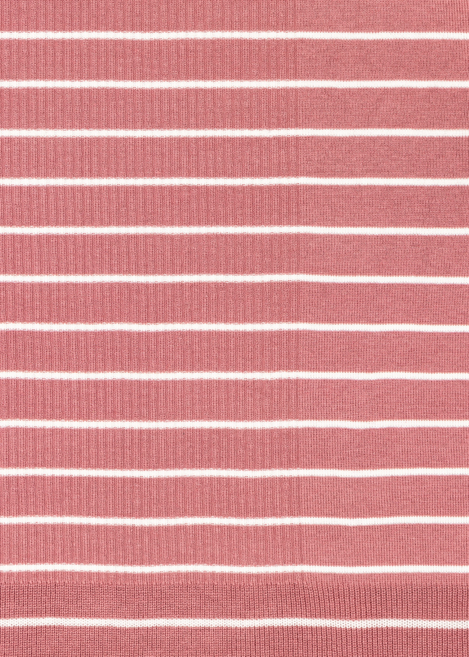 Dusky Pink Stripe Knitted Top - 2
