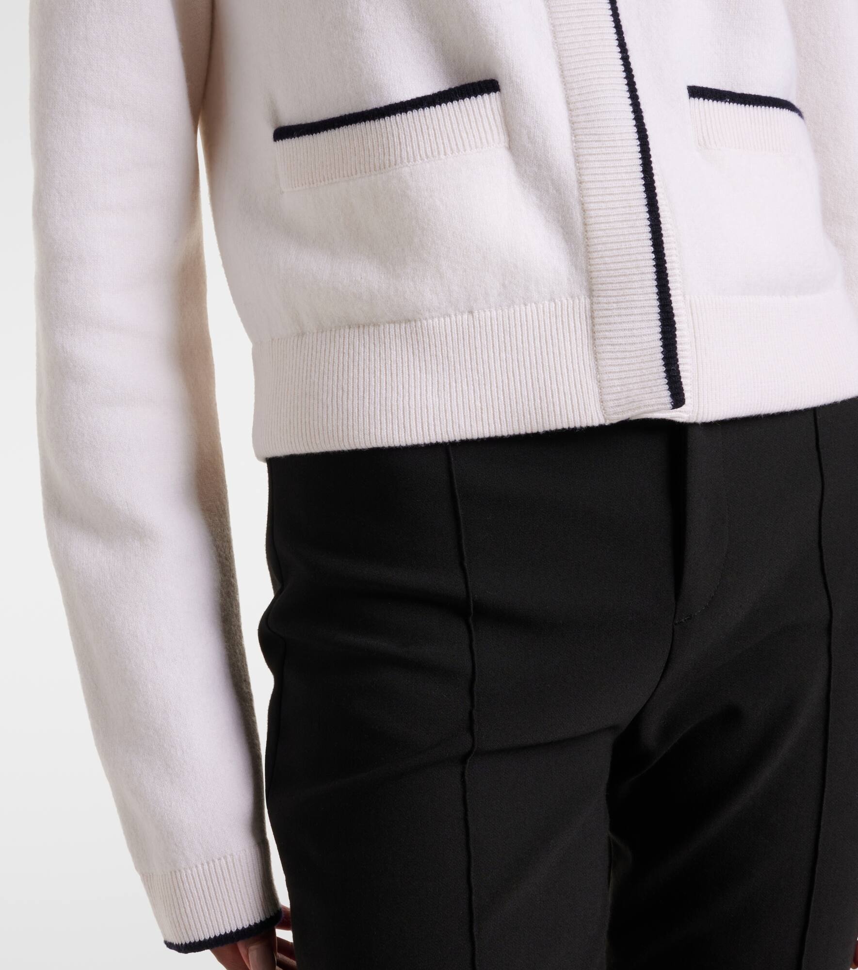Wool and cotton-blend cardigan - 5