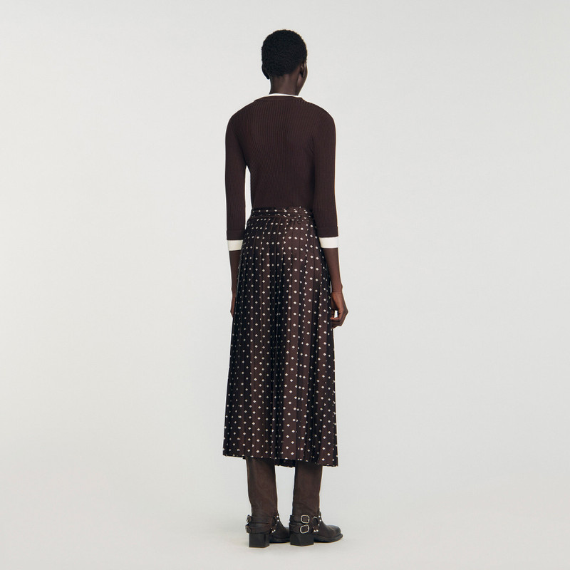 SCARF PRINT MIDI SKIRT 6