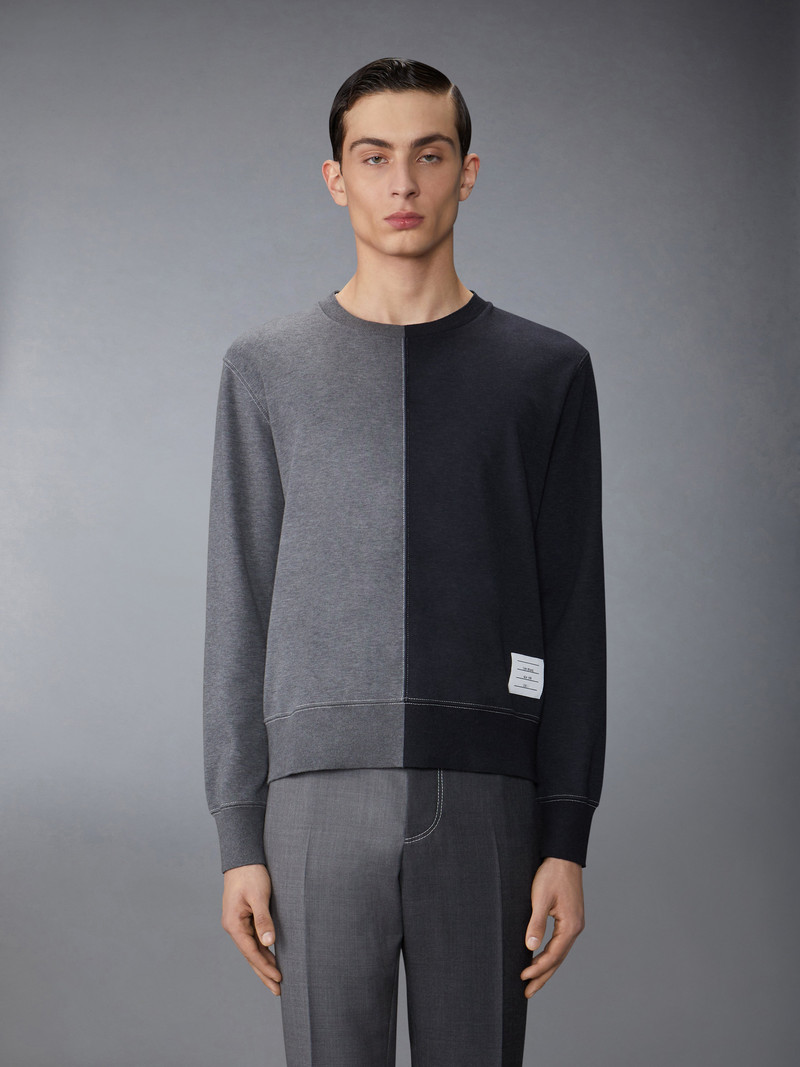 Thom Browne colour-block cotton jumper outlook