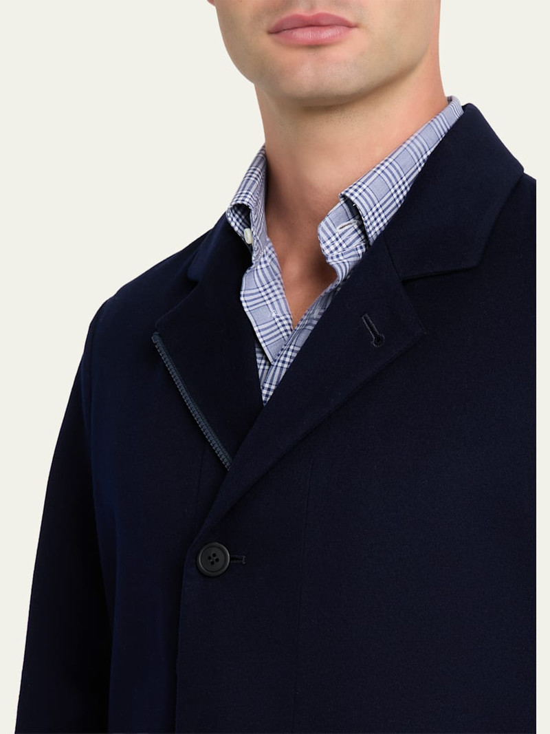 Men's Drone Wool and Cashmere Dust Coat 5