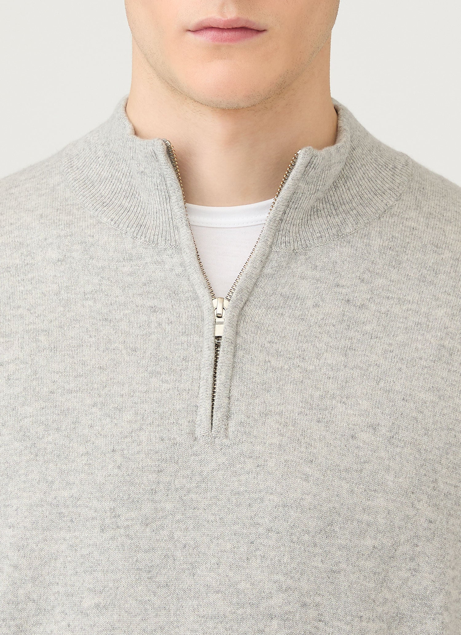 Cashmere Zip Neck Jumper - 6