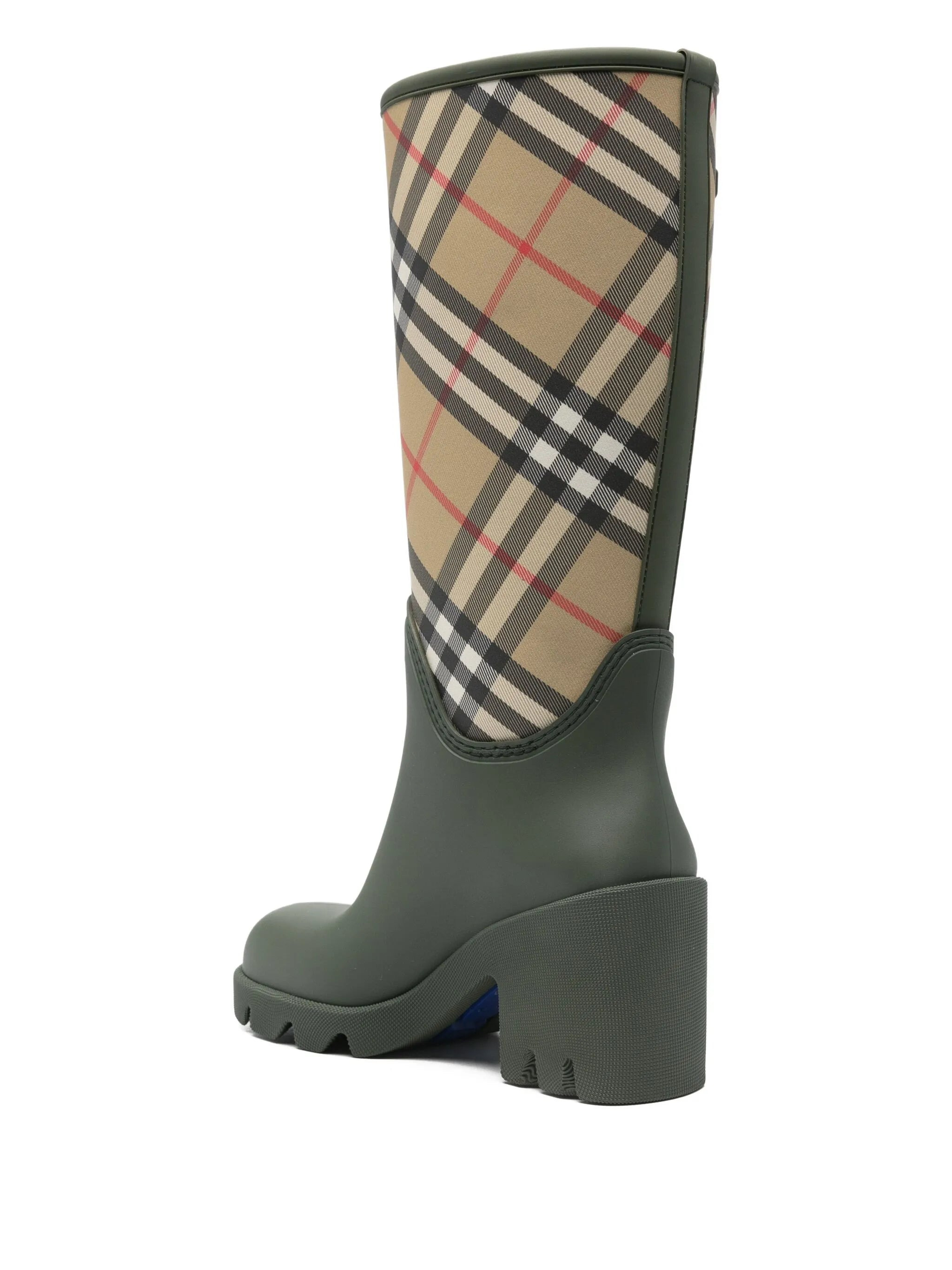 Marsh check-pattern block-heel boots - 3