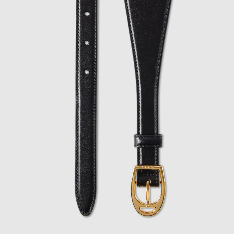 GUCCI Wide belt with oversized Horsebit outlook