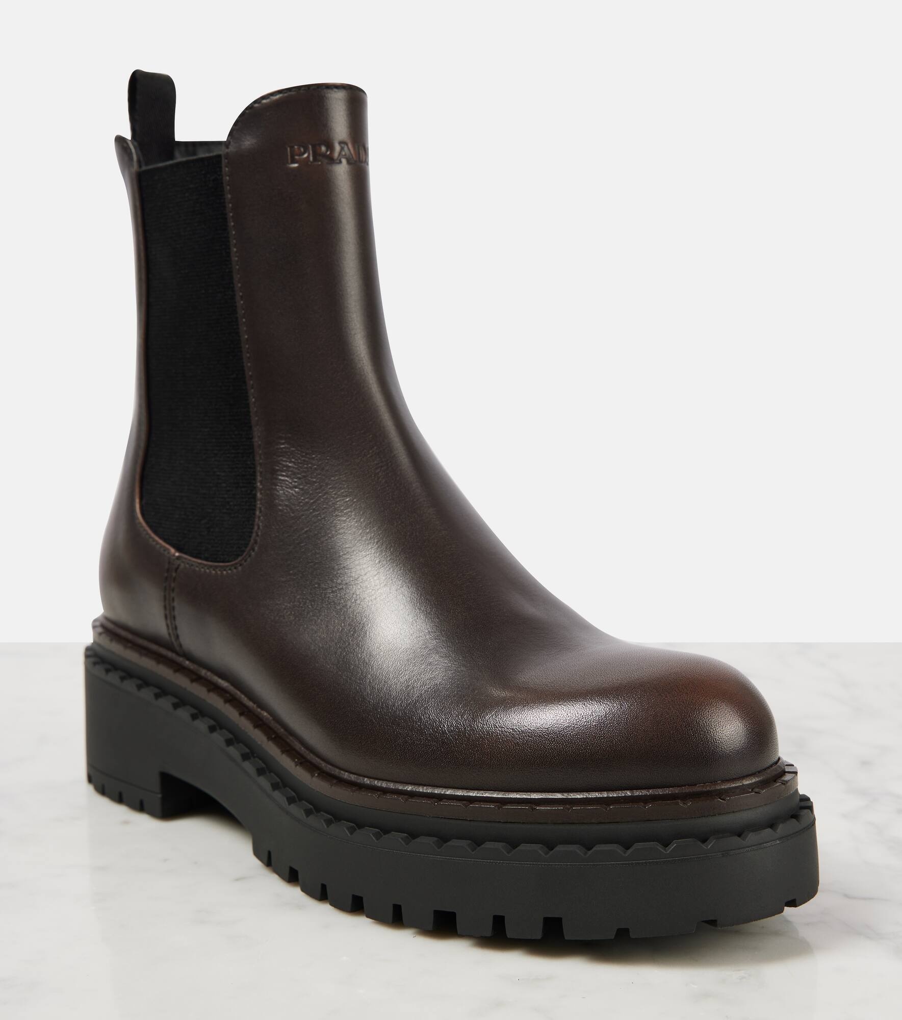 Leather Chelsea boots - 5