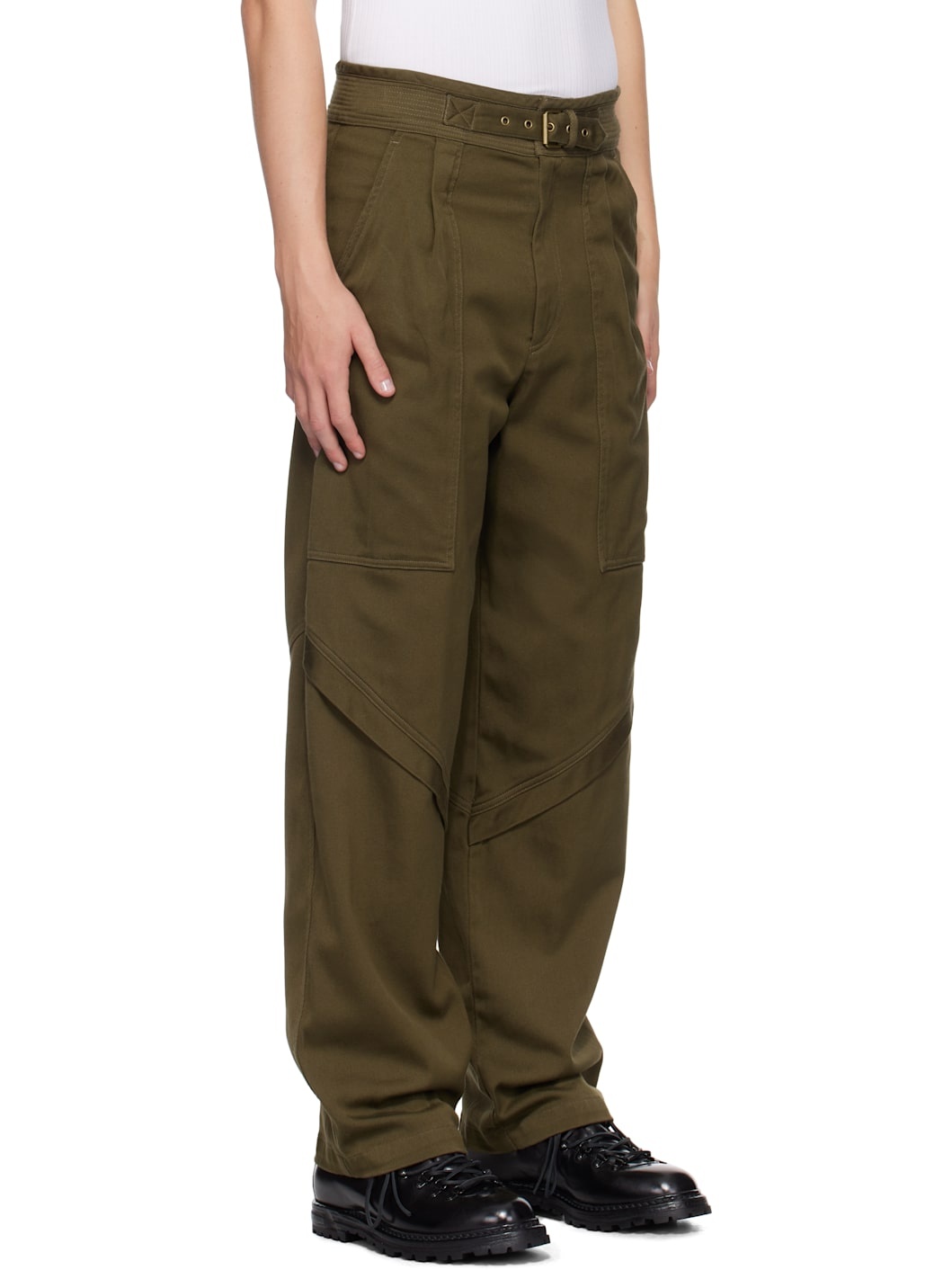 Khaki Tigui Trousers - 2