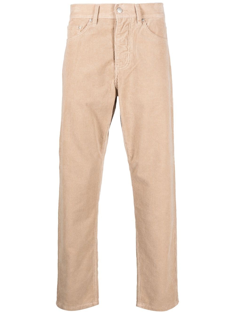 corduroy straight-leg trousers - 1