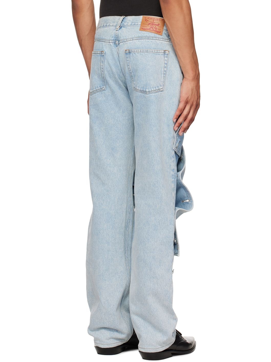 Blue Snap Off Jeans - 3