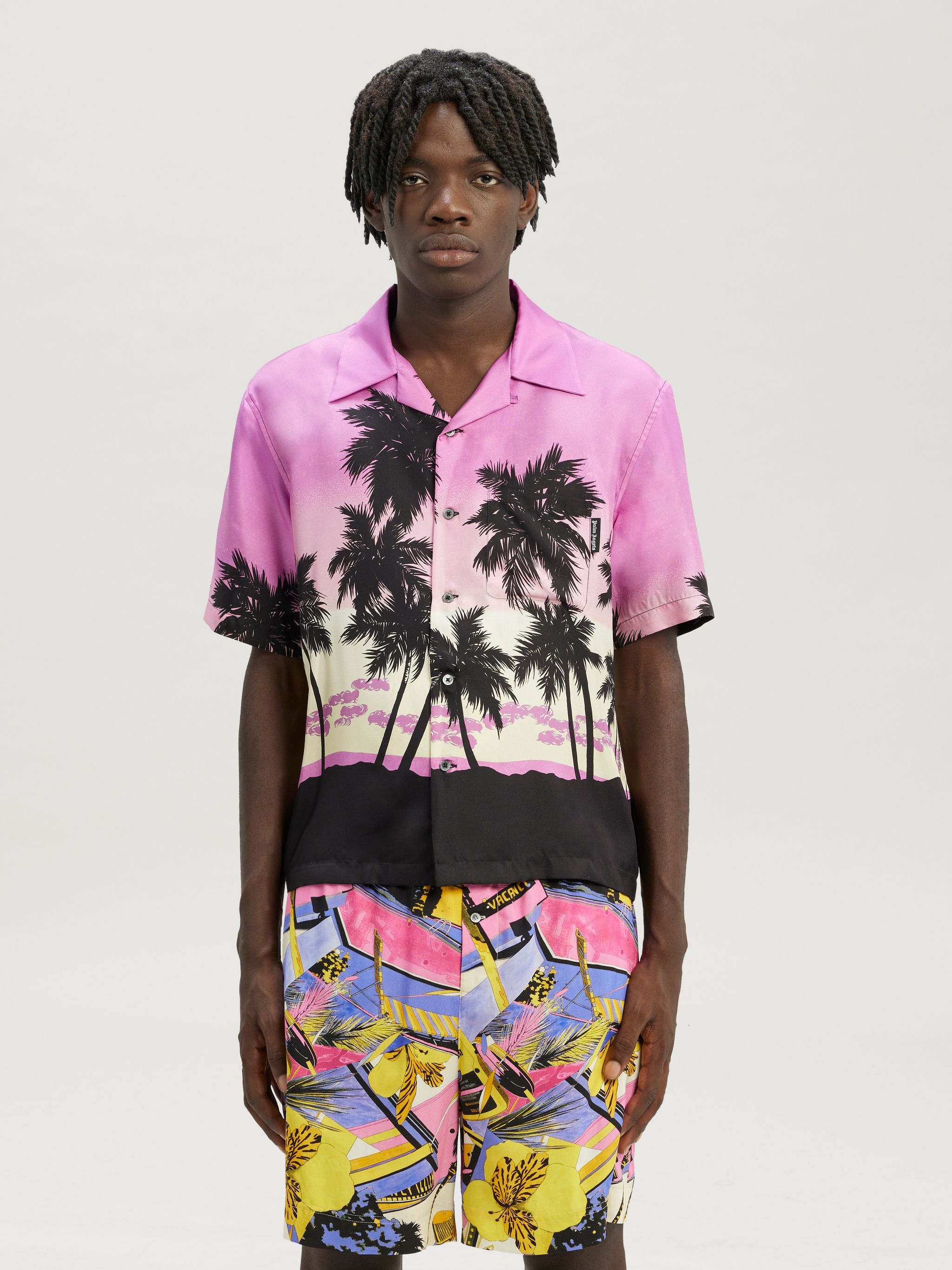 Pink Sunset Bowling Shirt - 3