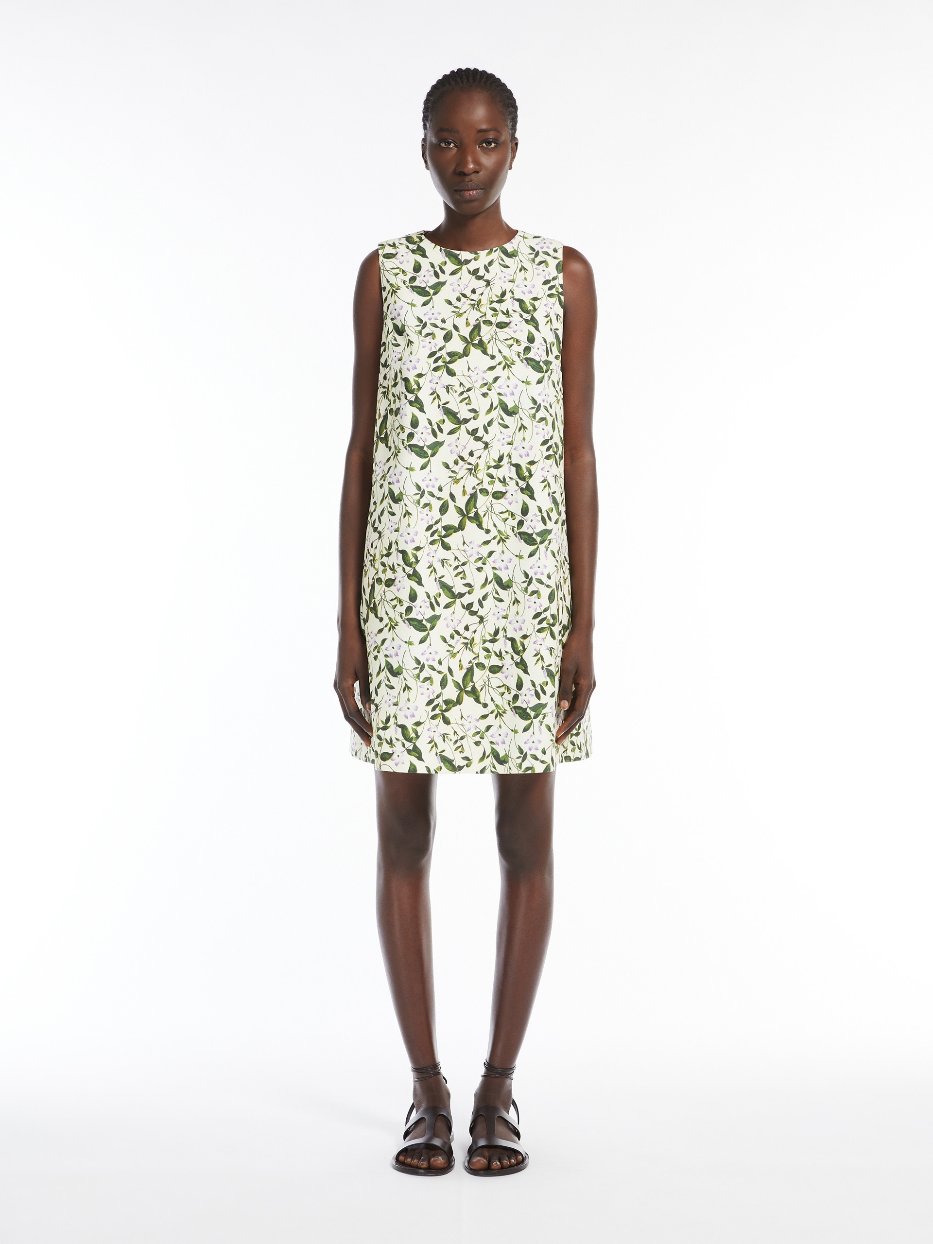 ORNATI Stretch cotton basketweave dress - 3