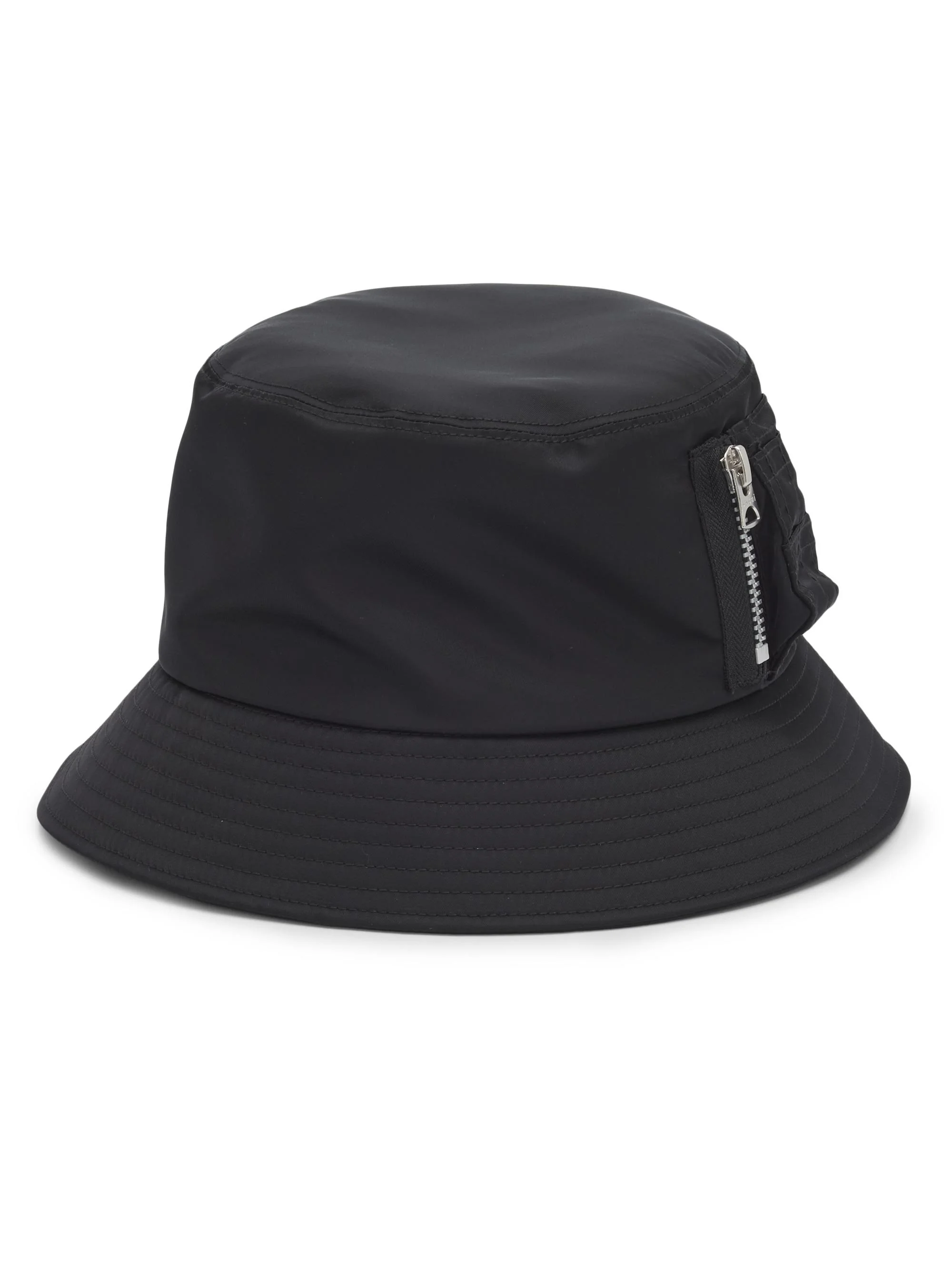 Men's Pocket Nylon Twill Hat - Black - 1