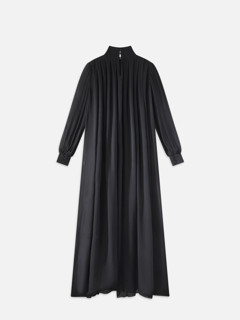 Pleated Column Maxi in Black 3