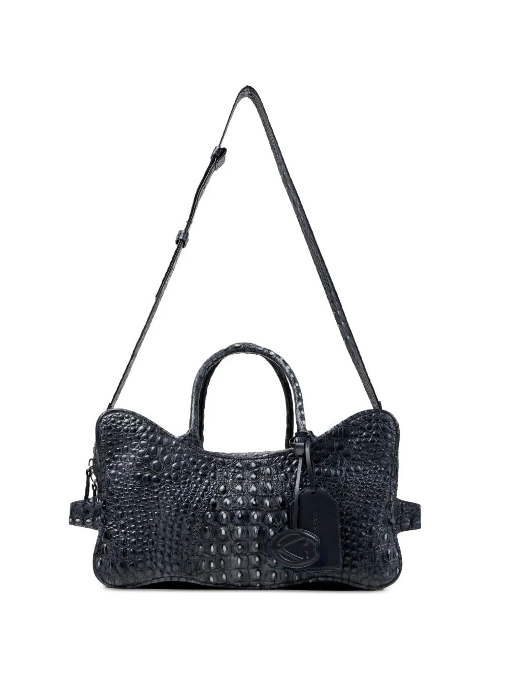 Lunssi textured shoulder bag - 1
