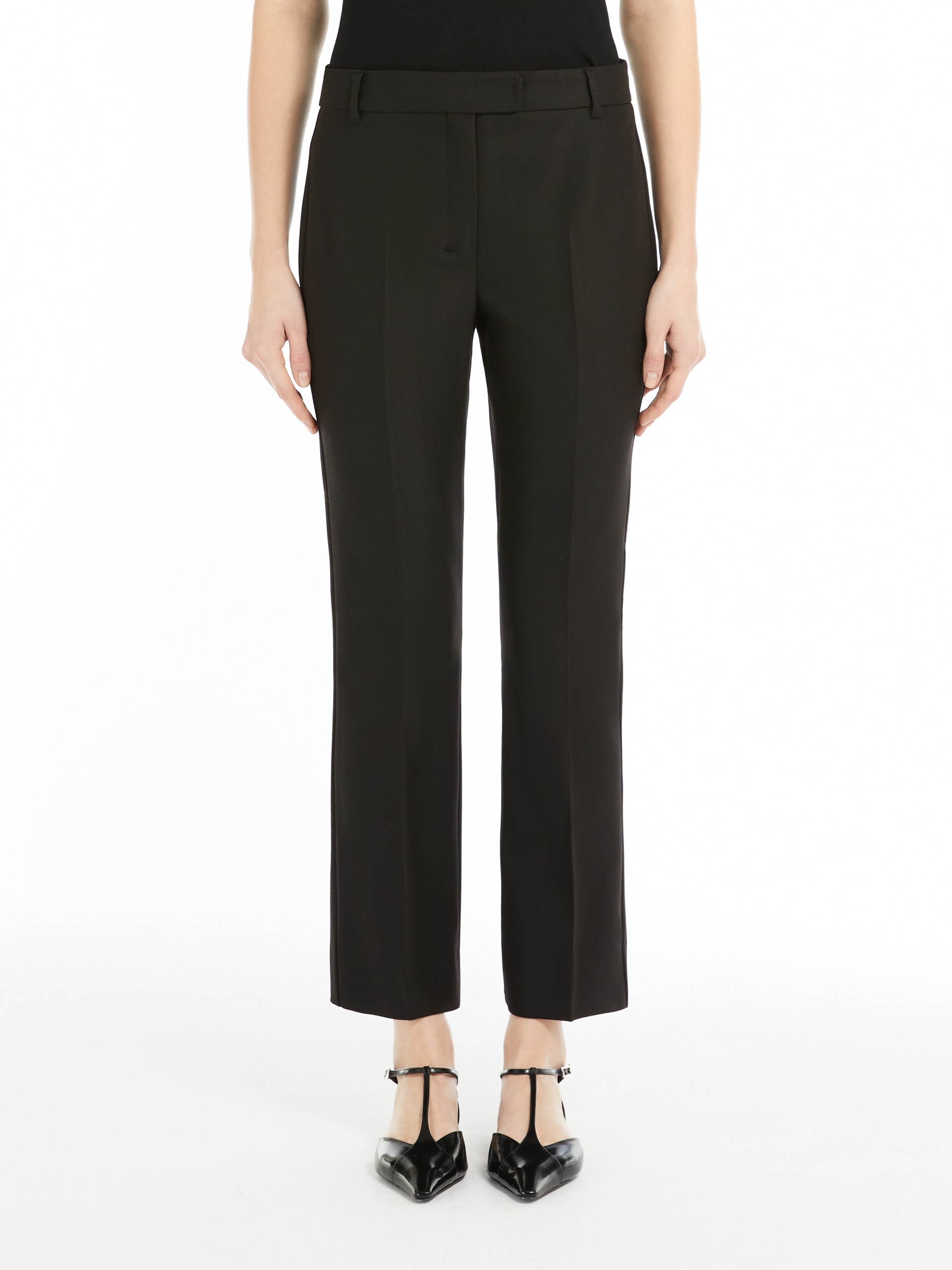 FATINA Slim-fit stretch cotton and viscose trousers - 3