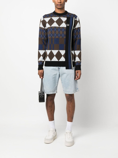 Fred Perry argyle knit jumper outlook