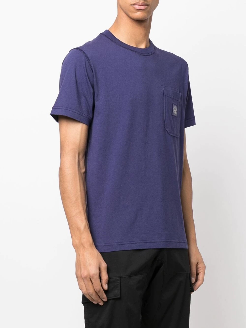 Compass patch round-neck T-shirt - 3