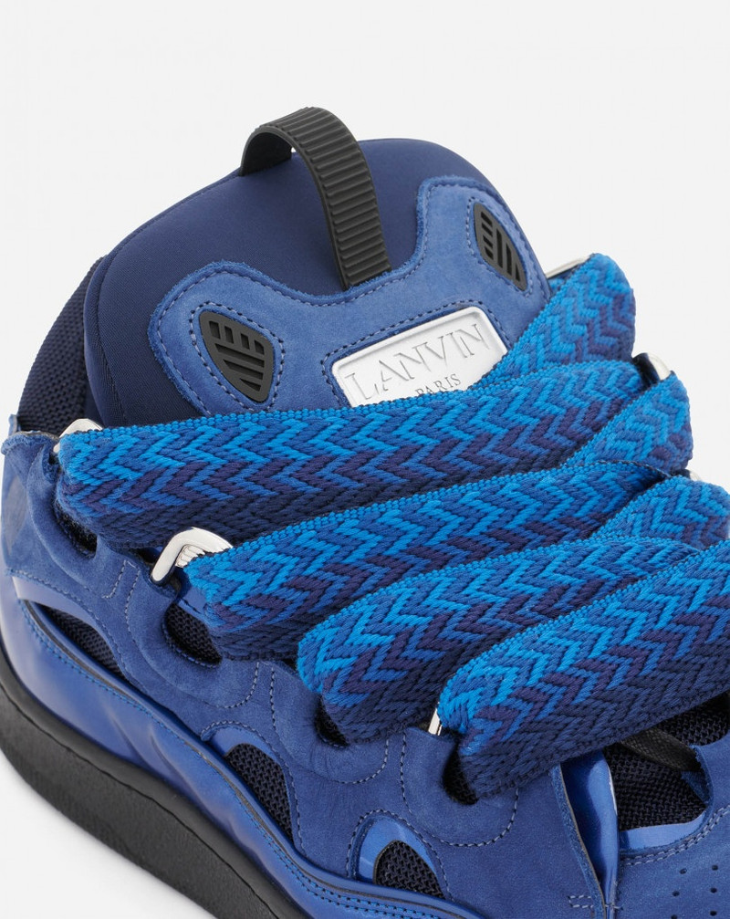 Lanvin METALLIC LEATHER CURB SNEAKERS outlook