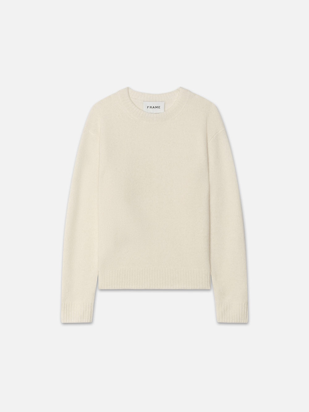 Lightweight Cashmere Silk Sweater in Vanilla - 1