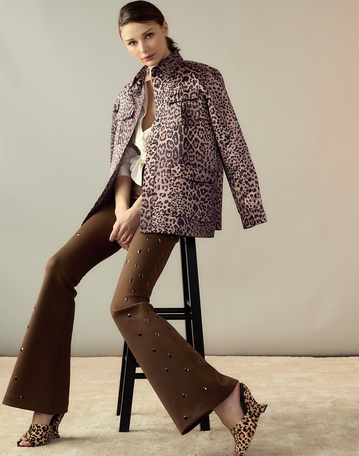 Studded Bonded Pants - 6