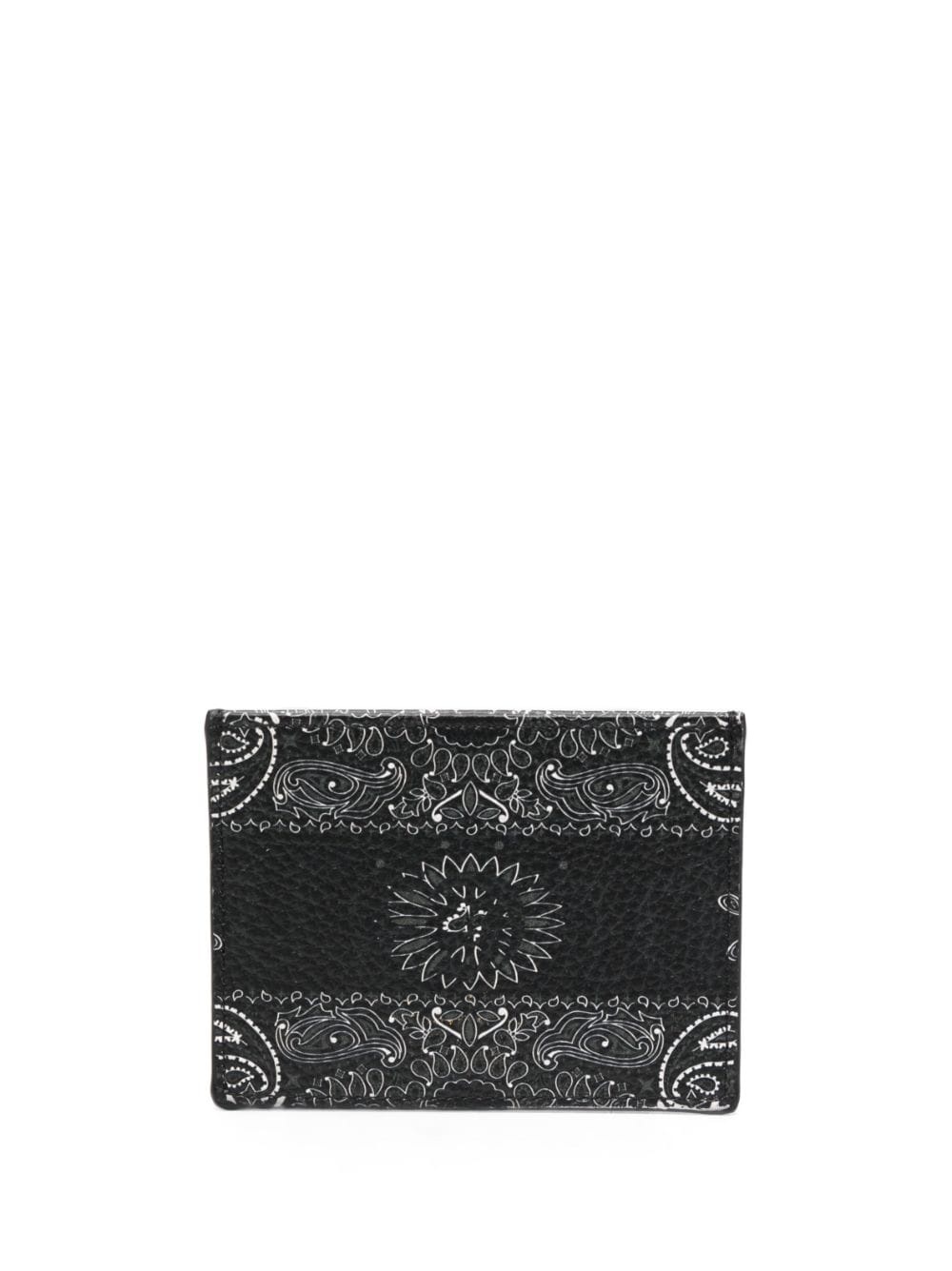logo-print leather cardholder - 2