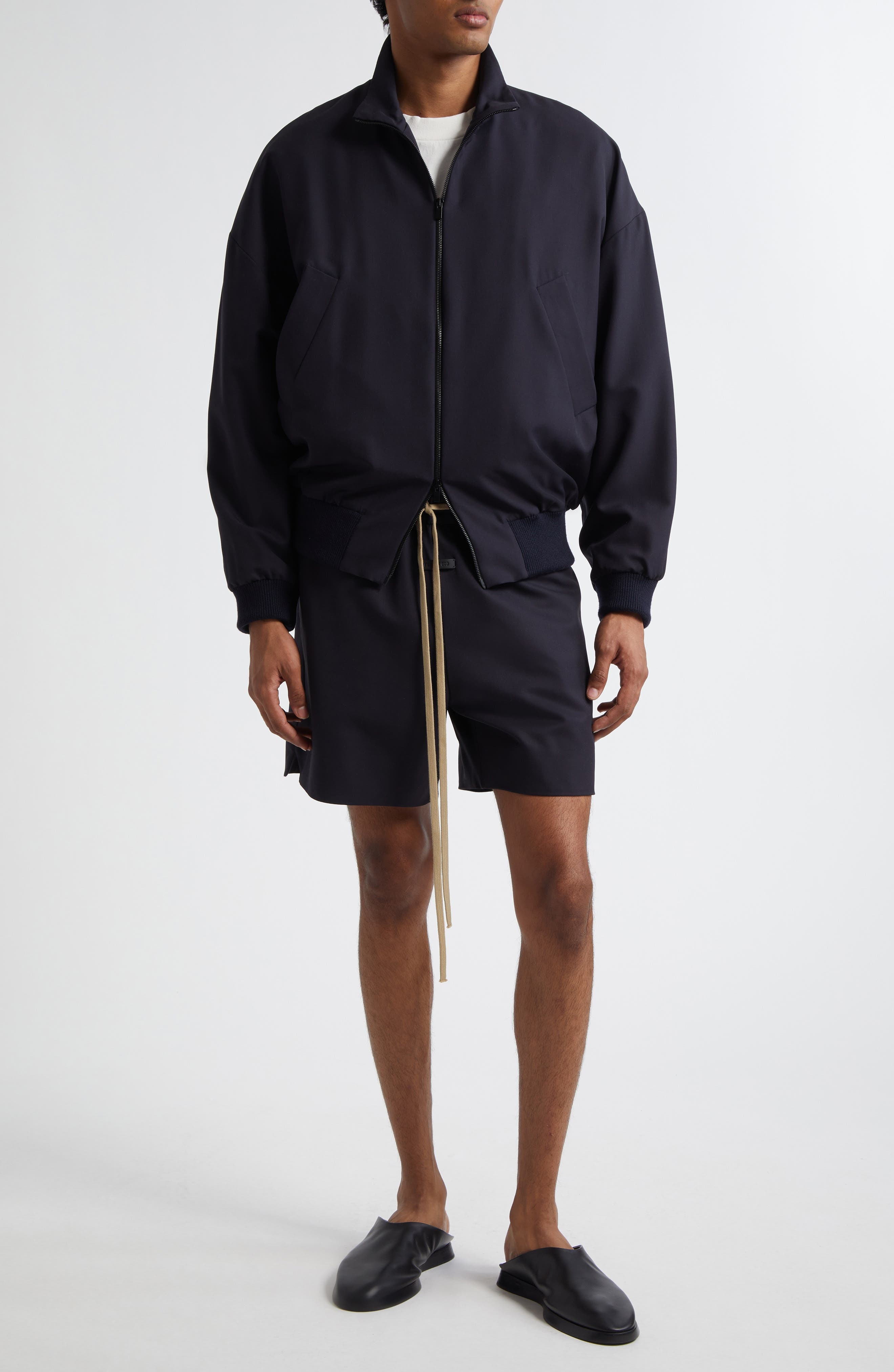 Fear of God High Neck Track Jacket in Navy at Nordstrom - 2