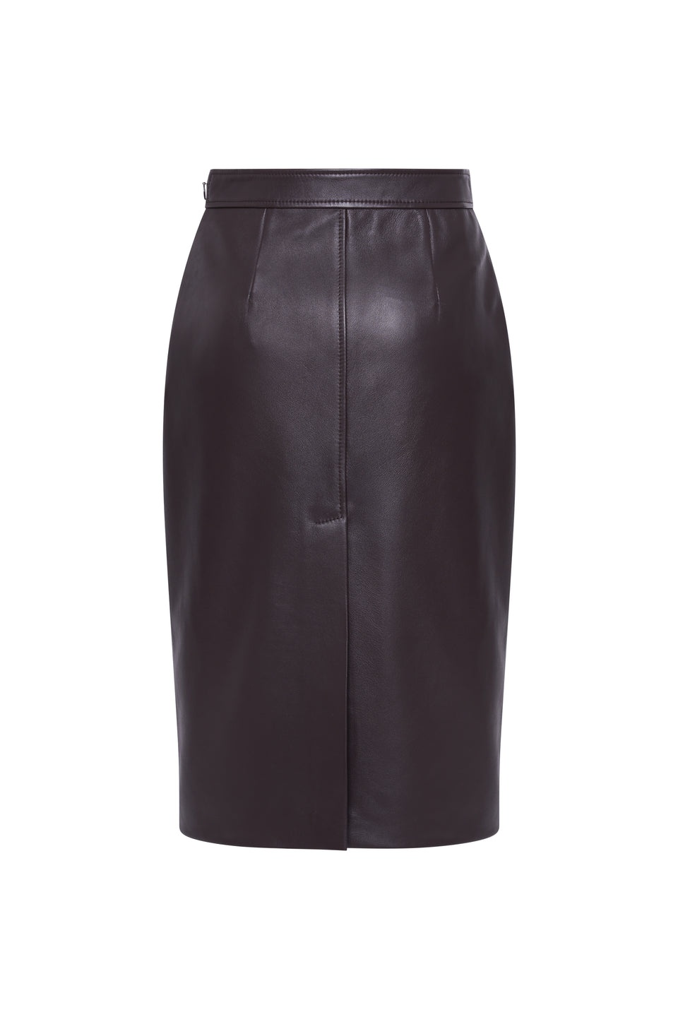 LEATHER MIDI SKIRT - 2