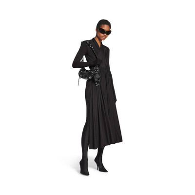 BALENCIAGA Women's Le Cagole Xs Shoulder Bag With Piercing in Black outlook