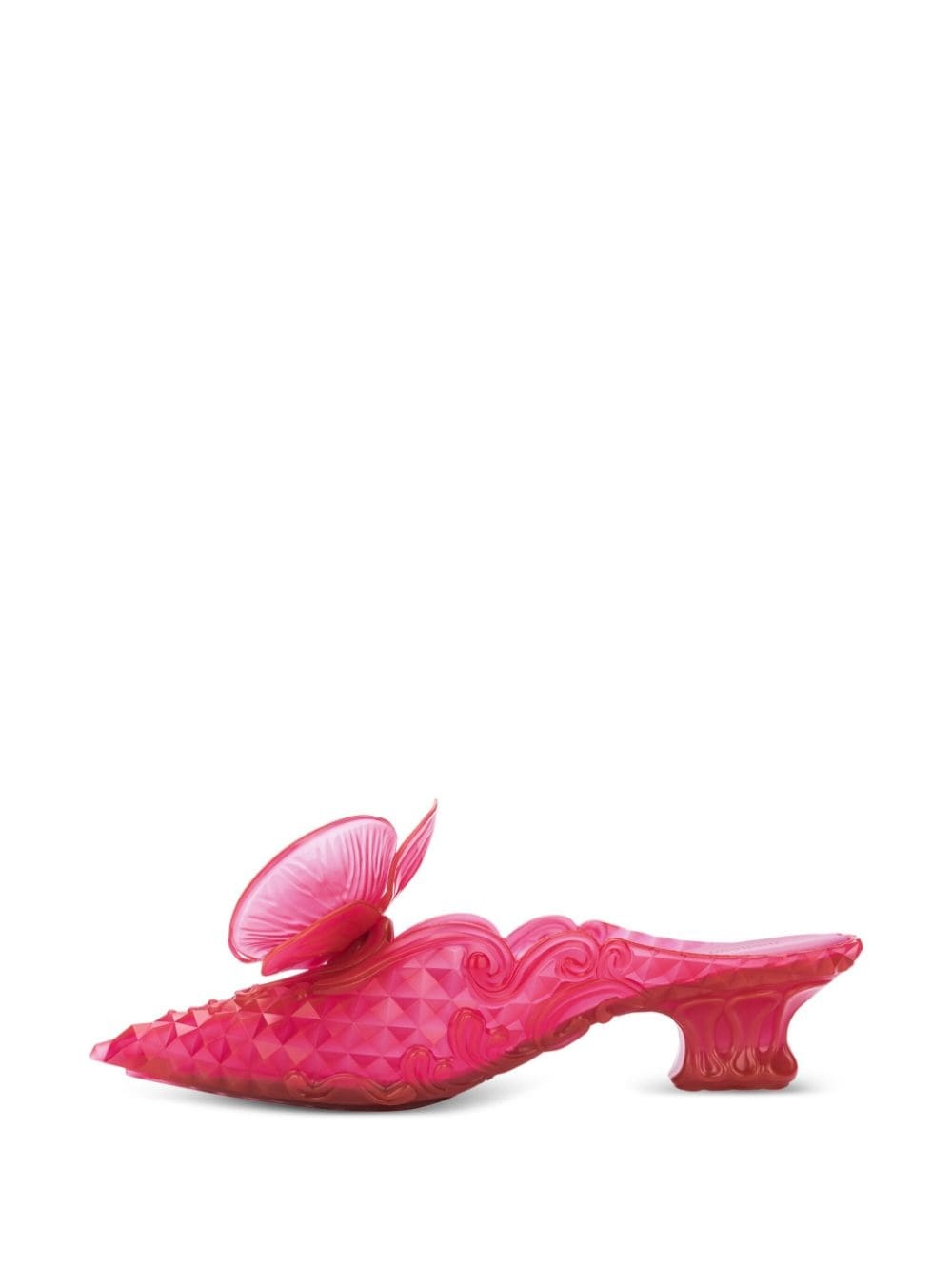 x Melissa floral-appliquÃ© mules - 3