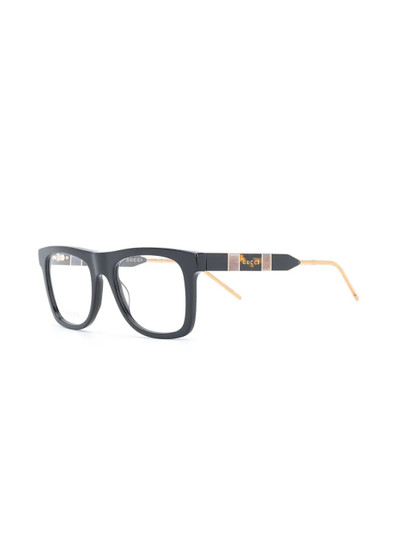 GUCCI square frame optical glasses outlook